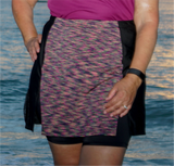 Women’s fitness skirt with three pockets, custom-fit